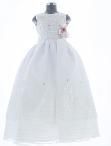 Vestido Blanco Primera Comunión o Ceremonia  6 a 16 años 3360.