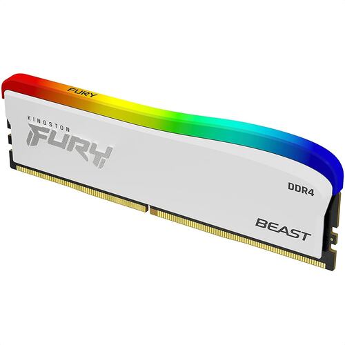 Memoria Ram DDR4 Kingston Fury Beast RGB Special Edition 3200MHz 8GB PC4-25600 Blancas KF432C16BWA/8.