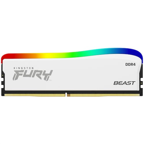 Memoria Ram DDR4 Kingston Fury Beast RGB Special Edition 3200MHz 8GB PC4-25600 Blancas KF432C16BWA/8.