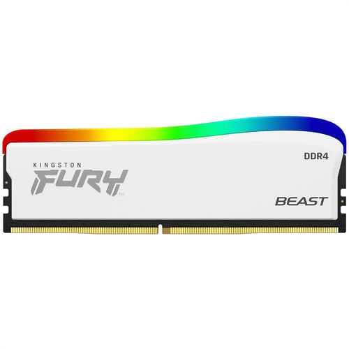 Memoria Ram DDR4 Kingston Fury Beast RGB Special Edition 3600MHz 16GB PC4-28800 Blanca KF436C18BWA/16.