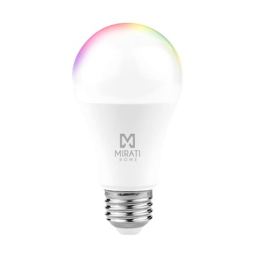 Foco Smart LED de 9 W, Mirati Home MFC2, Luz RGB, 2.4 GHz, compatible con Alexa y Google Assistant.