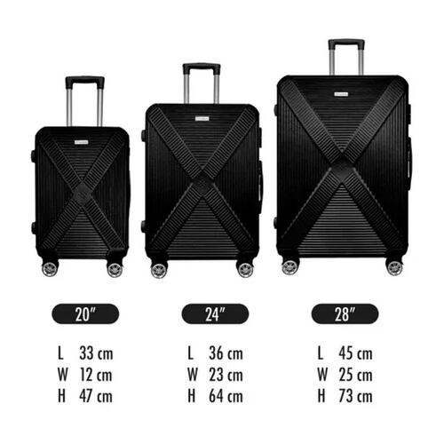 Juego De 3 Maletas Rigidas Para Viaje Super Resistentes