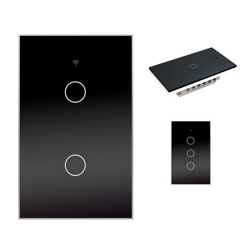 Apagador inteligente WiFi 2 vías, interruptor de luz de pared Smart Switch compatible con Alexa, Google Home, Smart Life