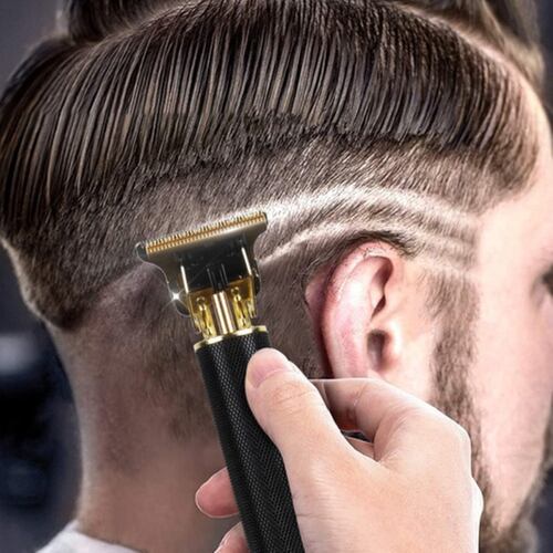 Maquina Para Cortar Cabello 4 Peines Negra