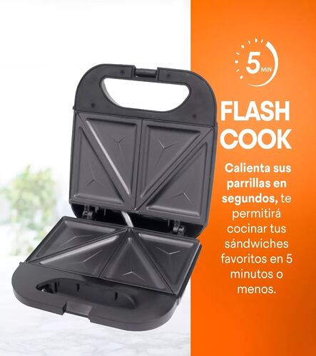 Sandwichera Premium Power Ready 2 Piezas Acero Masterchef MK-SM-2SS