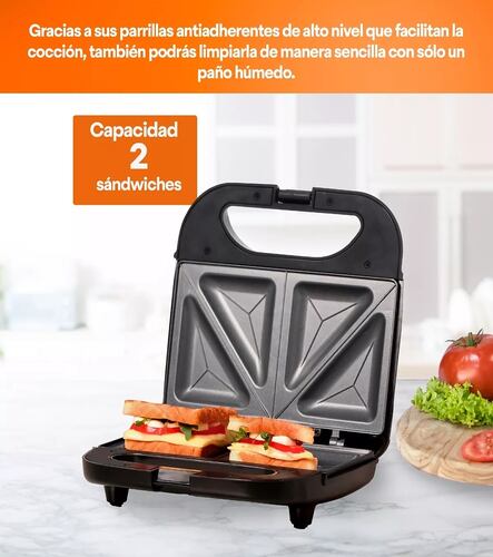 Sandwichera Premium Power Ready 2 Piezas Acero Masterchef MK-SM-2SS