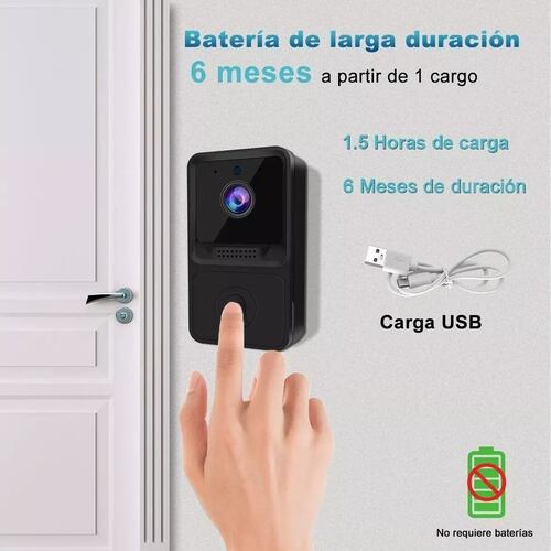 Timbre De Video Inteligente Wifi Inalámbrica Audio Cámara
