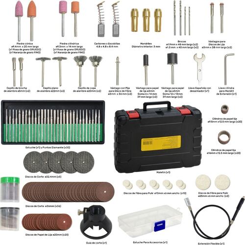 Mototool 160 Piezas Mini Estuche Herramientas