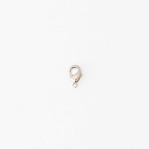Broche Cangrejo 100pzas 12mm Latón Plateado Selanusa