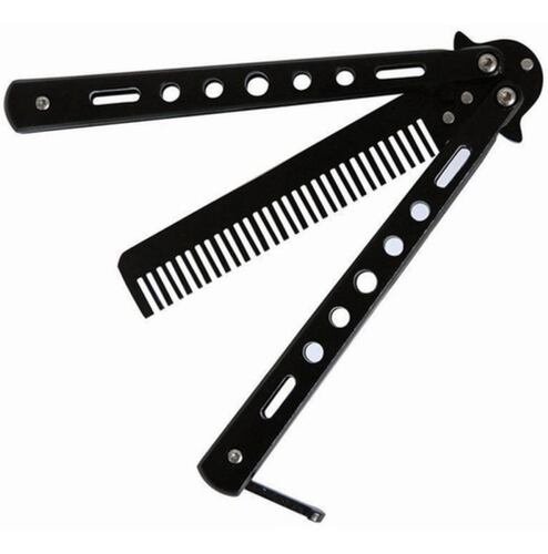 Peine De Entrenamiento Con Cuchillo Mariposa Negro