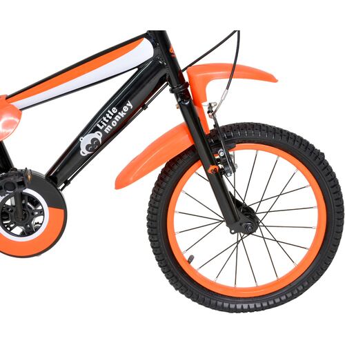 Bicicleta Infantil Naranja R16 Niño Llantas Entrenadoras