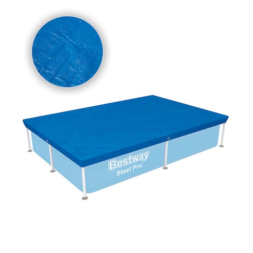Cubierta Para Alberca Rectangular Pvc 221cm Cobertor Piscina.