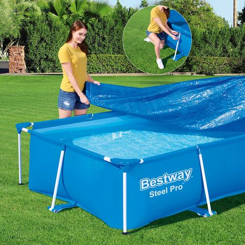 Cubierta Para Piscina Rectangular 264cm Pvc Cobertor Piscina