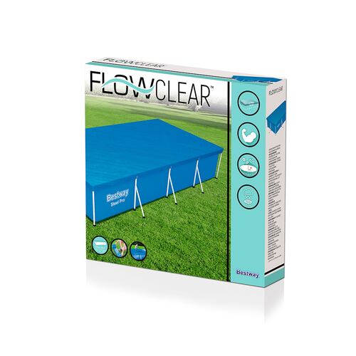 Cubierta Para Alberca Rectangular Bestway 400cm Plástico