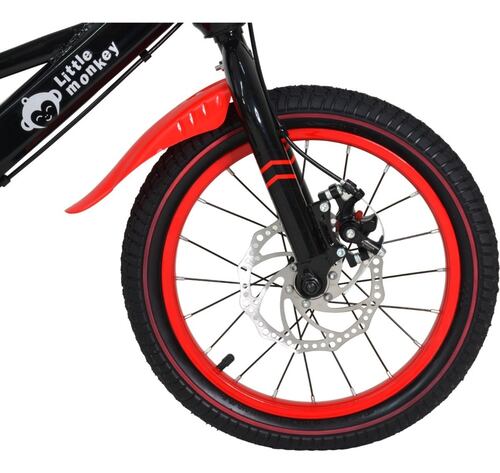 Bicicleta Infantil Niño Roja R16 Llantas Entrenadoras Frenos