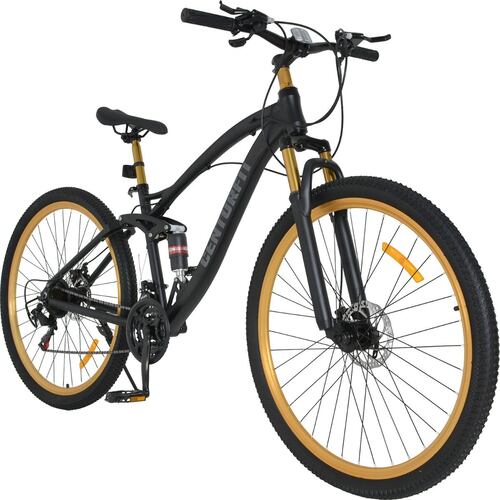 Bicicleta Montaña Aluminio R29 21v Doble Suspension Negro