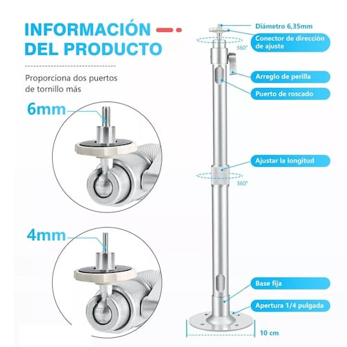 Soporte Proyector Universal 360 ajustable Para Techo