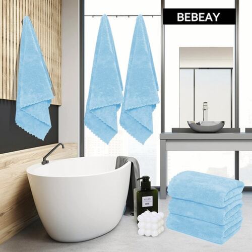 Juego De Toallas Baño Para Hotel Piscina Spa Playa 6pzs Azul