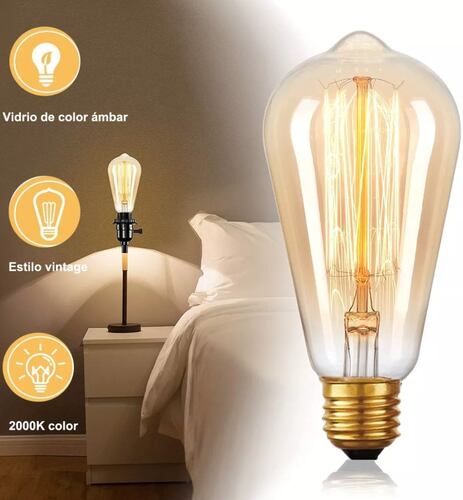 6pcs Focos Edison Vintage Led Bombillas Luces Para Hogar E26