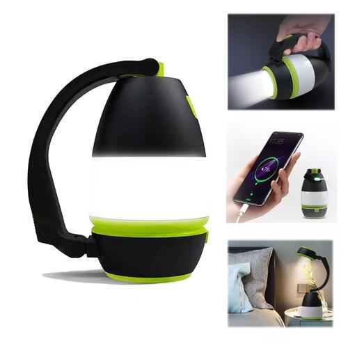 Lámpara Recargable Linterna Camping Led Para Acampar Usb