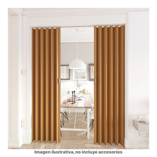 Puertas Plegables Grandes Playcon Color Maple.