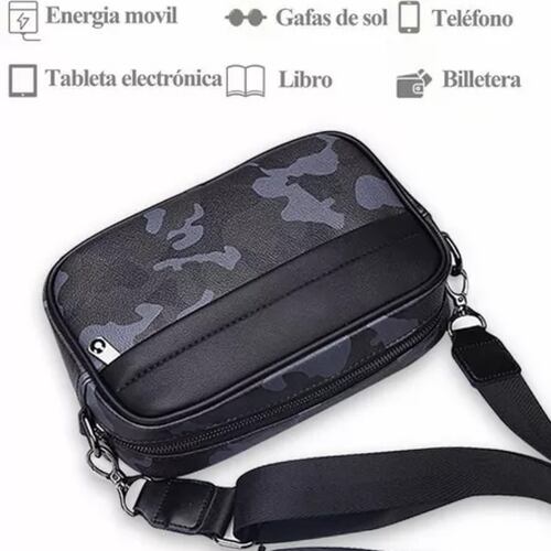 Moda Mariconera Bandolera Cuero Los Hombres Crossbody Bolso.