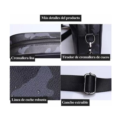 Moda Mariconera Bandolera Cuero Los Hombres Crossbody Bolso.
