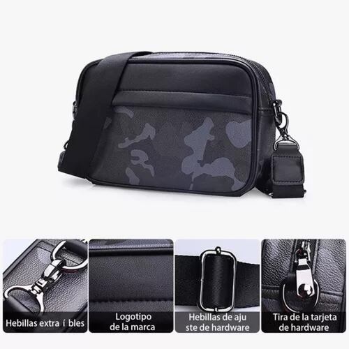 Moda Mariconera Bandolera Cuero Los Hombres Crossbody Bolso.