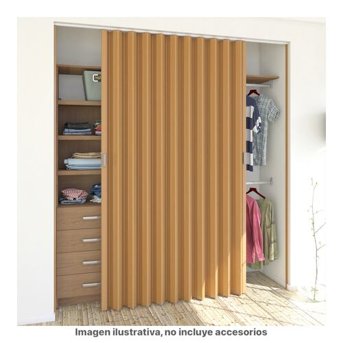 Puerta Plegable Mediana Playcon Color Maple.