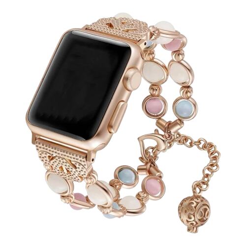 Correa Tipo Pulsera Luminosa Compatible Apple Watch Band 6 5 4 3 banda 40mm a 44mm iwatch band 3 2 1 38mm a 42mm.