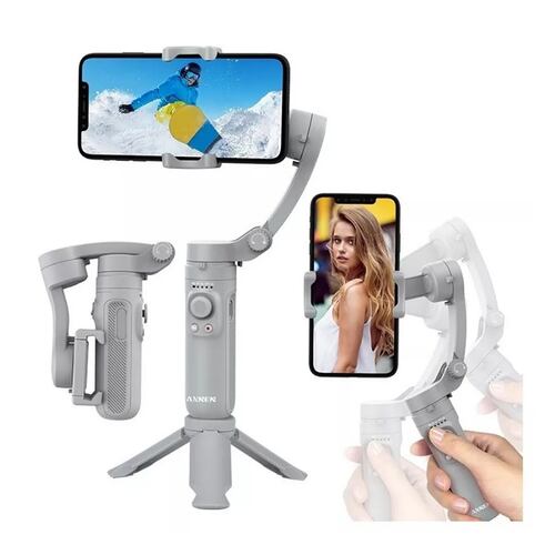 Estabilizador Gimbal Axnen Hq3 3 Ejes Plegable Para Celular .