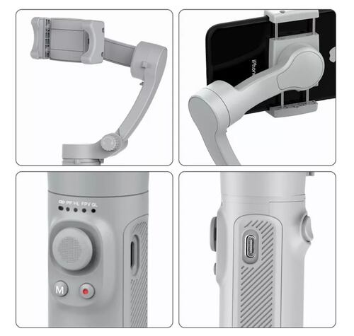 Estabilizador Gimbal Axnen Hq3 3 Ejes Plegable Para Celular .