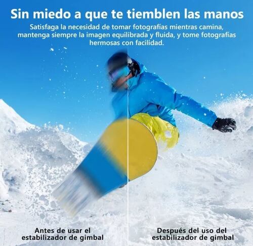 Estabilizador Gimbal Axnen Hq3 3 Ejes Plegable Para Celular .