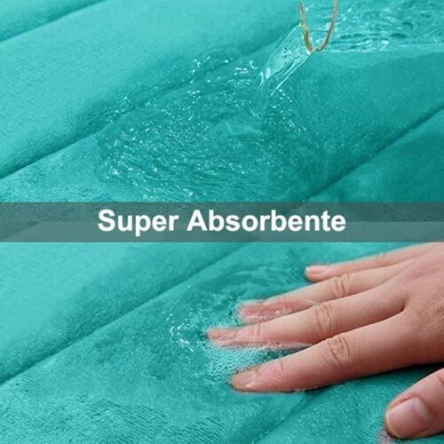 Tapete Baño Ultra Suave Absorbente Espuma Memoria Alfombra