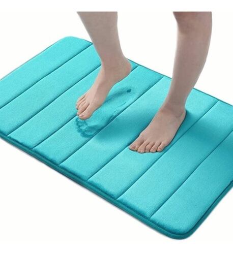 Tapete Baño Ultra Suave Absorbente Espuma Memoria Alfombra