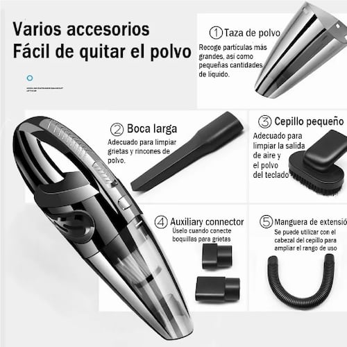 Aspiradora De Mano Portátil Usb Para Casa Y Auto