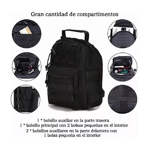 Mochila Táctica Multifunción Mochila Cuerpo Cruzada Campismo
