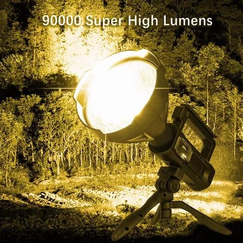 Lámpara 10000 Lumens Recargable Larga Distancia 1000 Metros