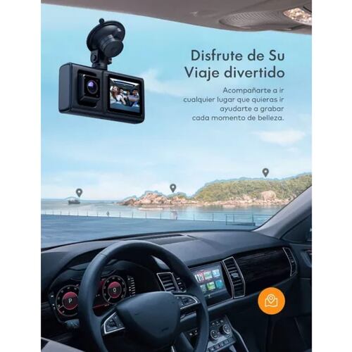 Doble Cámara Para Carro Apeman 1080p Hd Frente E Interior