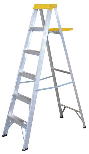 Escalera Aluminio Tipo Tijera 5 peldaños 1.83m Surtek