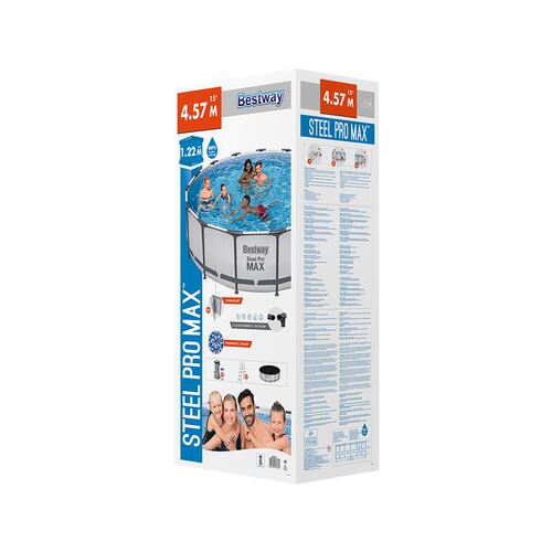 Alberca Estructural Circular Bestway 457 Cm Con Bomba Filtro.