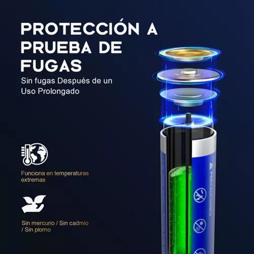 Paquete De 40 Pilas Con Estuches Baterias Alcalinas Aa.