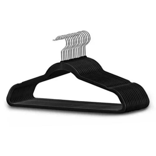 50 Ganchos Para Ropa Terciopelo Alta Calidad Ultra Durables
