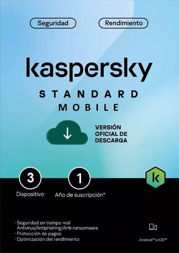 ESD Kaspersky Standard Mobile 3 Disp 1 año