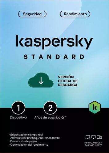 ESD Kaspersky Standard 1 Disp 2 años