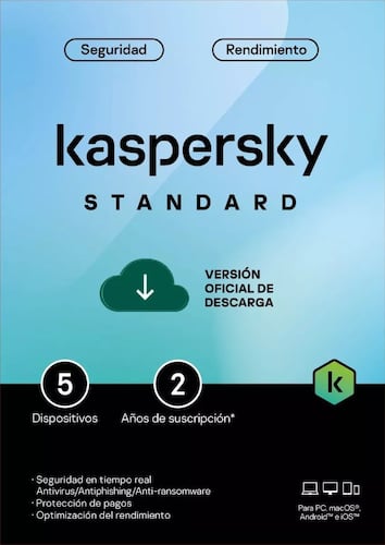 ESD Kaspersky Standard 5 Disp 2 años
