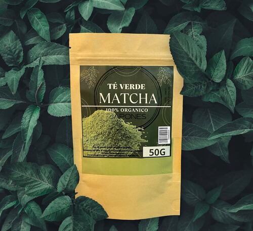 Té Matcha en Polvo Orgánico 50 g | Rinde Hasta 16 Tazas | Alto Aminoácidos Para Postres y Bebidas Hoja Té Verde Pulverizada Manera Tradicional.