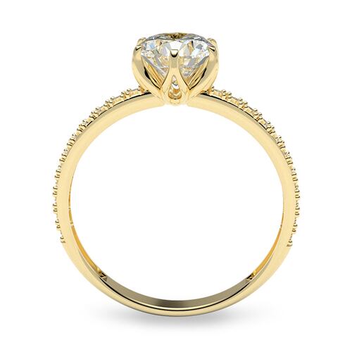 Anillo de compromiso en Oro Amarillo de 10K Amelie Joyas