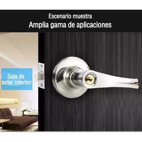 Cerradura Chapa Manija Para Puerta Recamara Y Principal/baño