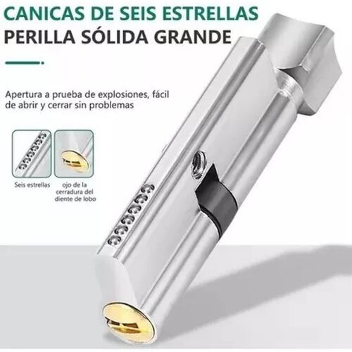Cerradura Para Puerta Chapa Silenciosa De Acero Inoxidable